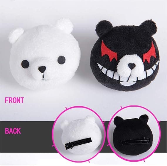 Hodeplagg for kvinner Anime Cosplay Hårnål Jenter Monokuma Kostyme Hai