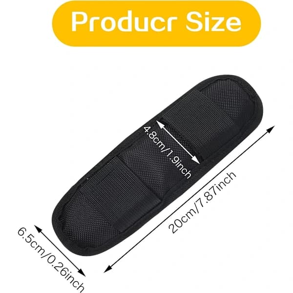 Two-piece set - Shoulder strap protectors - Backpack shoulder strap protectors - Functional shoulder strap protectors - Black
