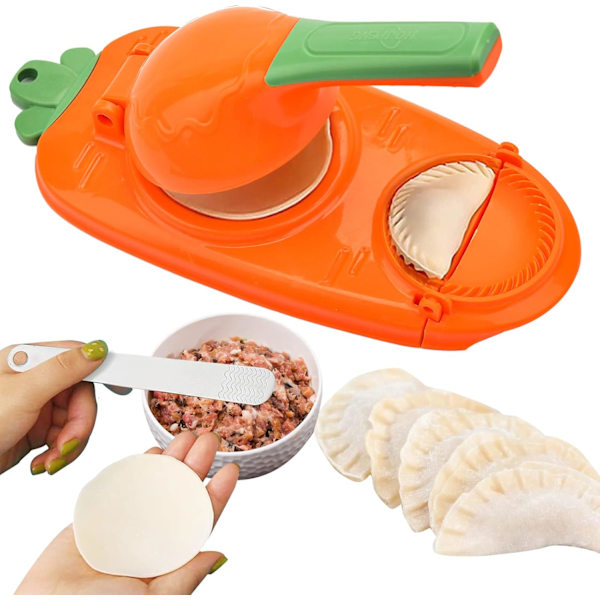 2-i-1 Tortillapresse og Dumplingform, Manuel Formgiver til Dumplingomslag
