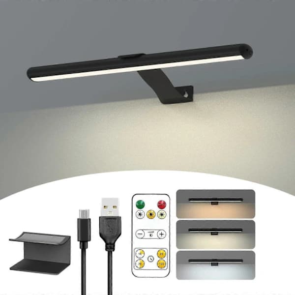 Rechargeable Magnetic Wall Lamp with Remote Control - 300LM 3 Mode Light
