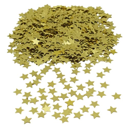 Konfetti Stjärnor Guld