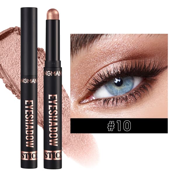 Eyeshadow Stick Rosé Champagne – Waterproof Long-Lasting Creamy Formula – Smooth Glide Twist-Up Design Versatile