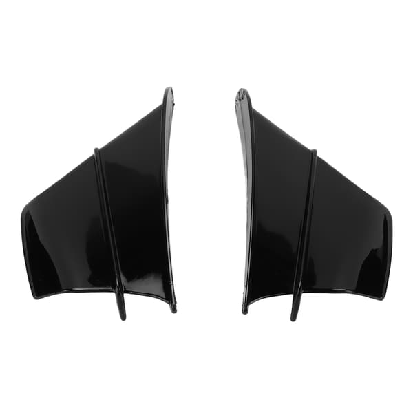 Pair Motorcycle Aerodynamic Wings Spoiler Wing Universal Replacement for Kawasaki Gloss Black