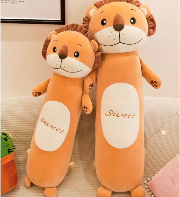Giant Large Cat Pillow Plush Cartoon Kitty Sleeping Hugging Pillow, Lion