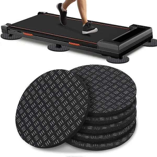 6 Pcs Non-Slip Walking Plate, Noise-Reducing Exercise Equipment Mat for Under Treadmills and Training