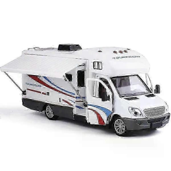 1:32 Rejse-autocamper camping fritid pop-up-boks indbyggede møbler lyd og lys træk tilbage alle 2025-FX-