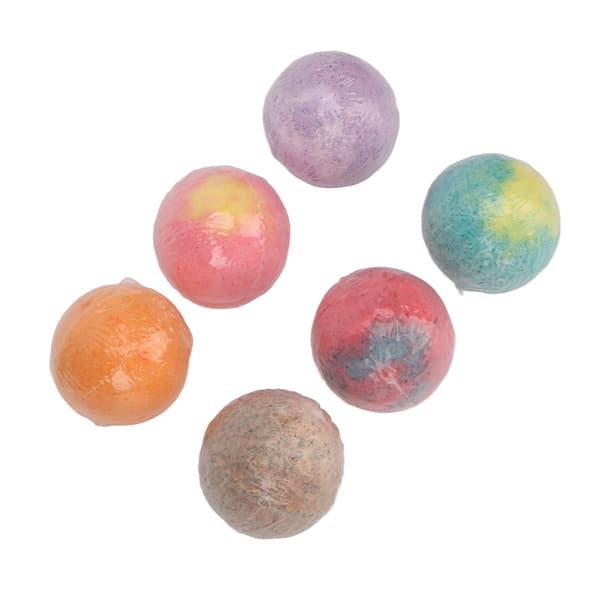 6 Pcs Foot Bath Ball Quick Dissolving Moisturizing Essential Oil Bubble Bath Salt Ball for Dry Skin