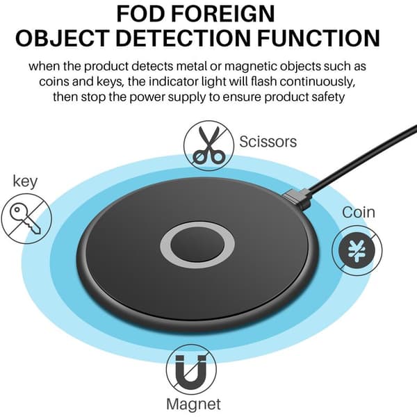 Fast Wireless Charging Dock for iPhone X8 - Desktop Wireless Charging Pad, Non-slip, with LED Indicator for Samsung S8 S7
