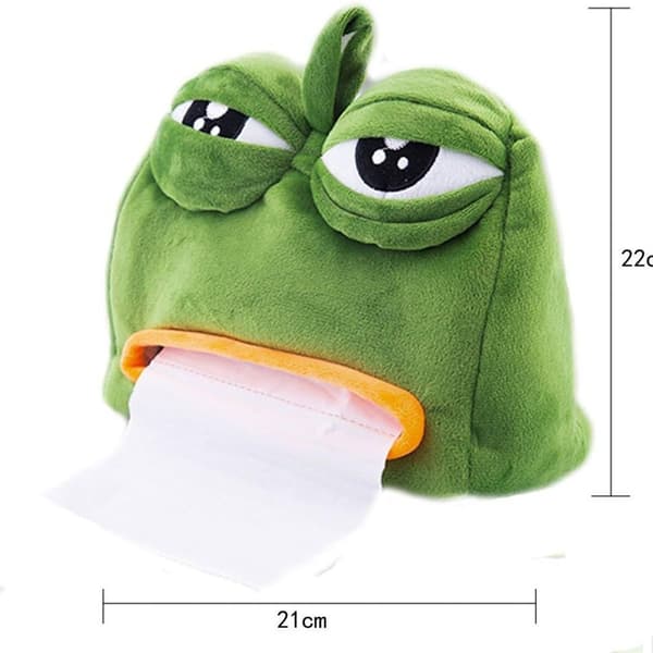 Cute Frog Plush Creative Cartoon Tissue Box Tissue Holder KLB