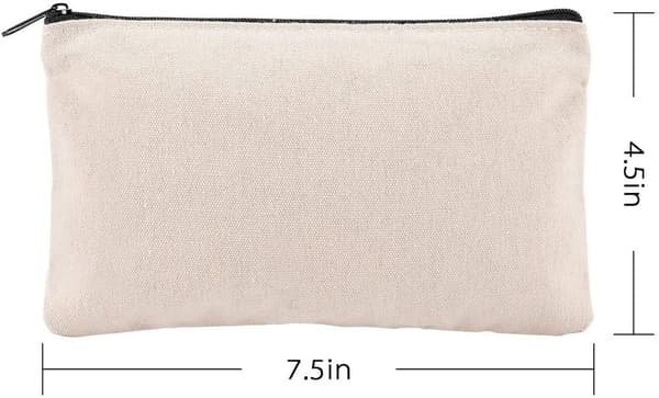 10-pack tomma DIY-canvasväskor - bomull