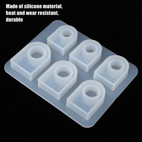 Silicone Ring Mold Square Head Modern Transparent DIY Handmade Jewelry Mold Kit