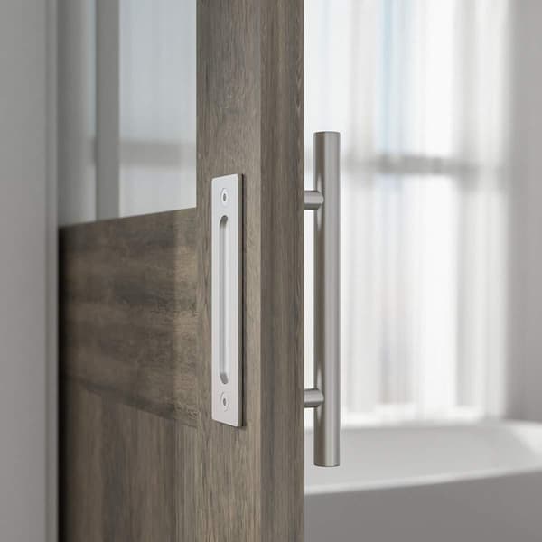 Stainless Steel Sliding Door Handle, Pull Handle and Flush Set, Two-