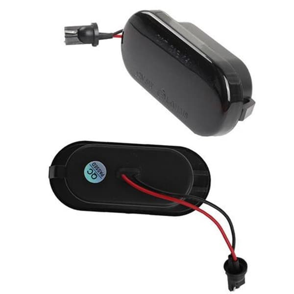 2 stk dynamiske LED-blinklys erstatning for VW Golf/Passat/Polo - Svart
