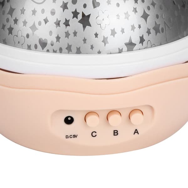 Stjernehimmel roterende projektorlampe USB farveskiftende nat KLB