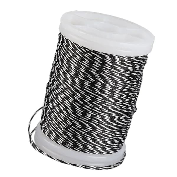 Bowstring Serving Thread Durable Polyethylene Bow String for Recurve Bow Compound Bow White and Black