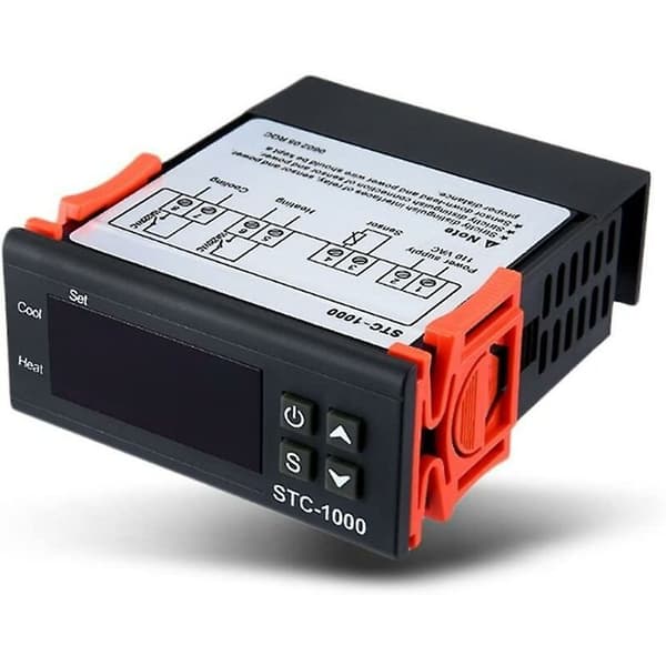 STC-1000 220V Universal Termostat Temperaturregulator Kalibrering Fahrenheit & Celsius Display + Sensorprobe