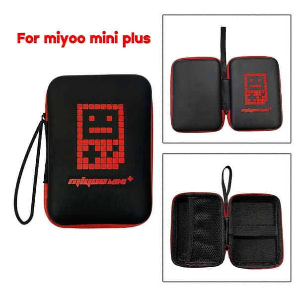Large Capacity Storage Bag Compatible for MiyooMini Plus Console Hard Carrying Case Shockproof Hard Shell Anti-fall
