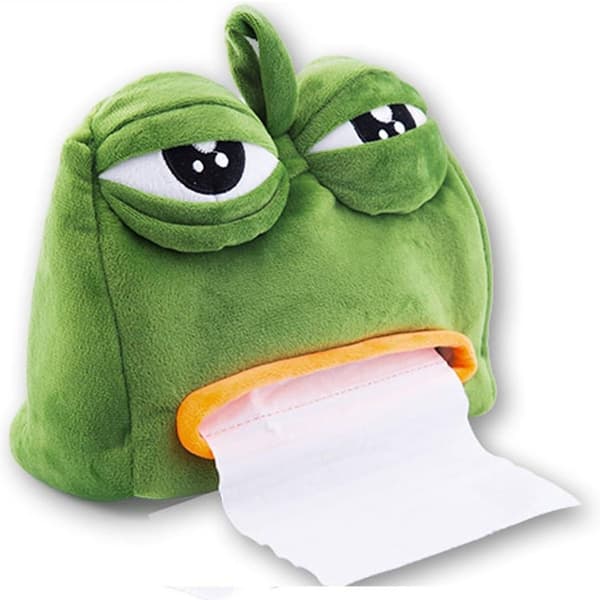 Cute Frog Plush Creative Cartoon Tissue Box Tissue Holder KLB