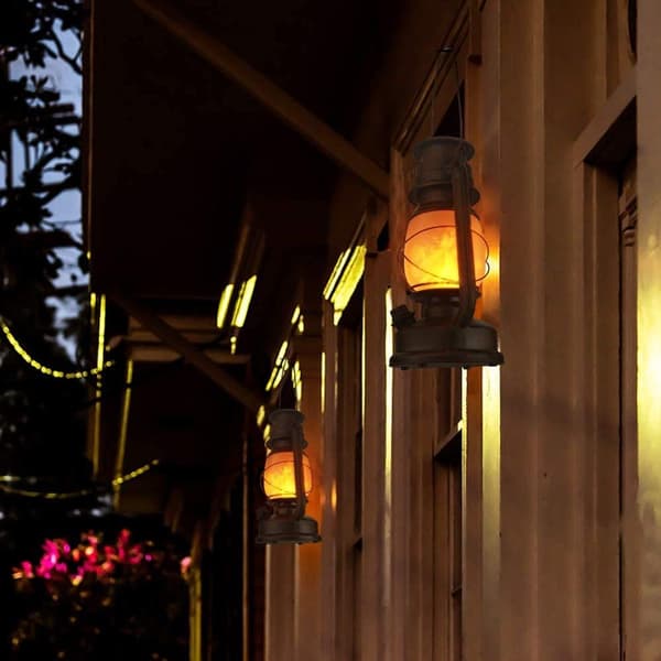LED Lantern Home Decor Wireless Battery Powered Outdoor Lantern Retro Desi