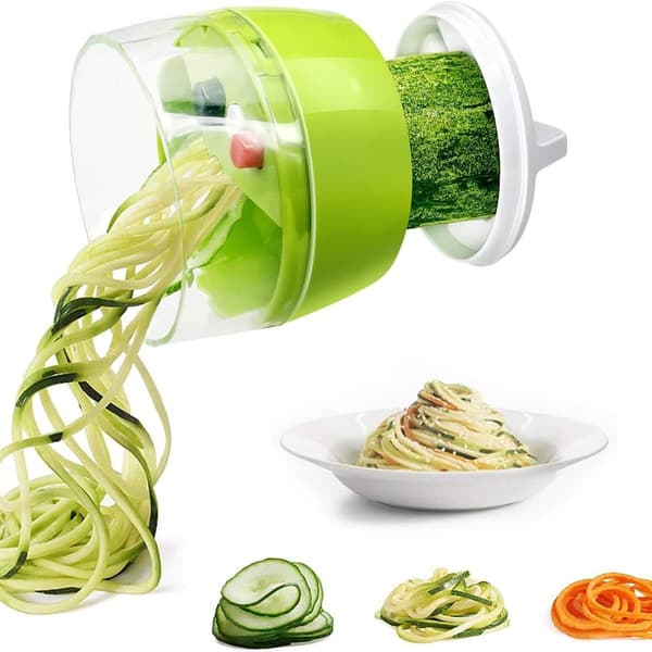 Fun Life Grønnsakskutter 4-i-1 Spiralizer Grønnsakshakker Fruktkutter KLB