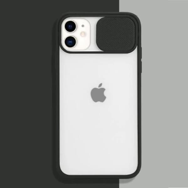 Stuff Certified® iPhone 11 Camera Protection Case - Soft TPU Transparent Lens Protector Black