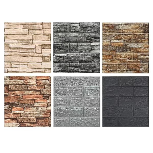 7.3D 3-dimensional Wall Decals Self-adhesive Wallpaper Anti-collision Decorative Decals 10 pcs