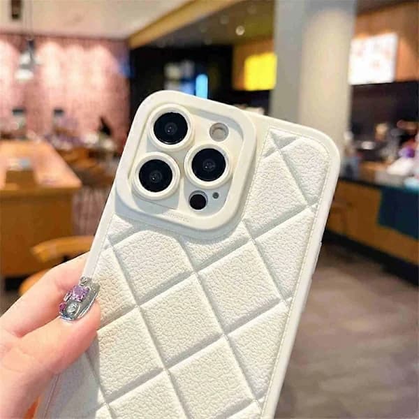iPhone 14 Pro skal TPU rombmönster halkfritt grepp telefonskydd