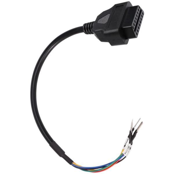 16-Pin OBD OBD2 K-Line Can Jumper Tester Connector Car Diagnostic Extension Cable Pigtail Cord
