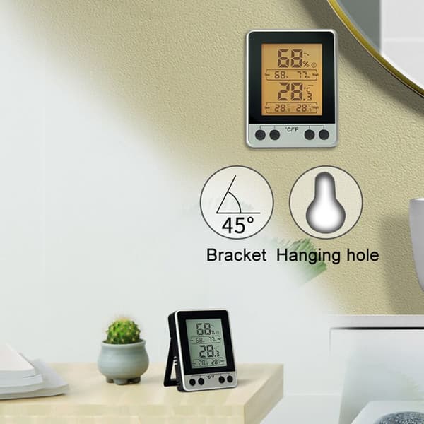 Mini digitalt termometer hygrometer innendørs temperatur praktisk temperatursensor fuktighetsmåler instrument