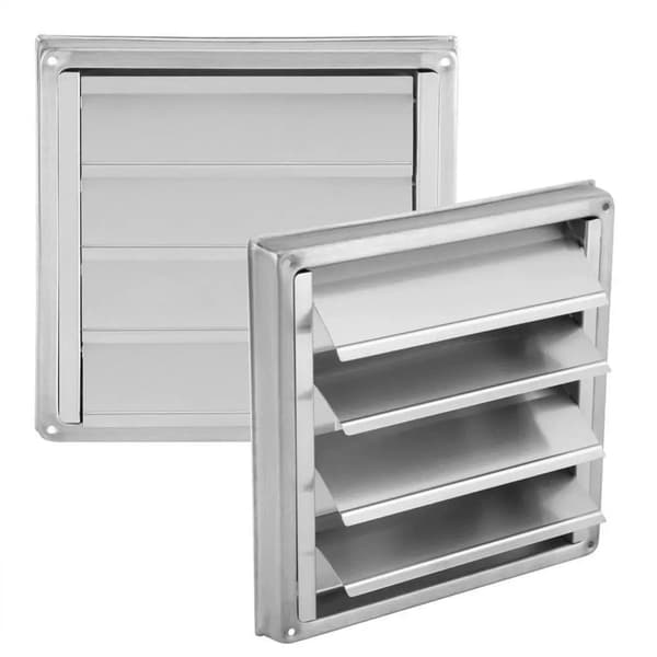 Veggventilasjonshette - avtrekksgitter - rustfritt - stål - bad - 150 - mm - Ventilasjonshette - Ventilasjonsanlegg