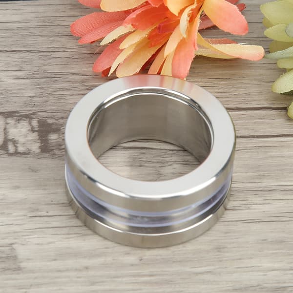 Round Stainless Steel Handle for Bathroom Glass, Embedded Hollow Pull Knob, Sliding Door Handle