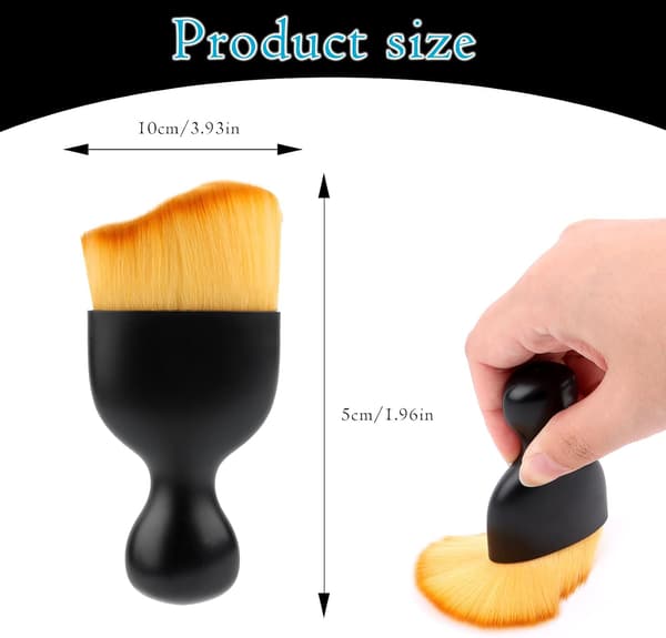 3 Pcs. Soft Car Interior Brushes, Scratch-Free Car Cleaning