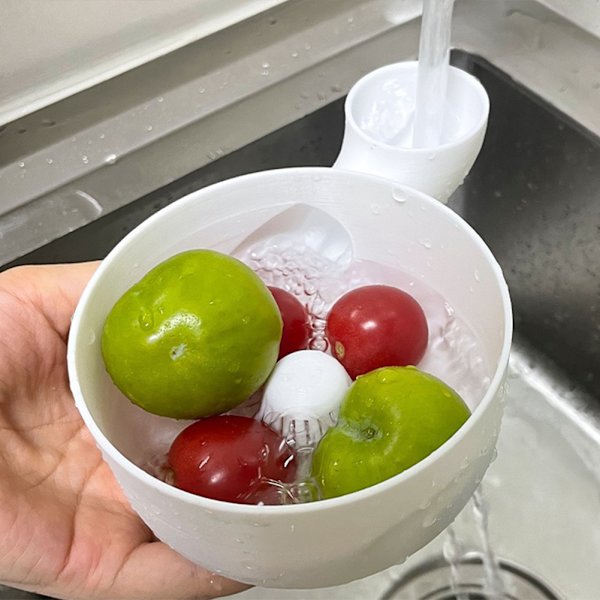 Automatic Fruit Washing Drying Bowl Fruit Washing Bowl 3D Printed Fruit Vegetable Washing Basket Oversized Oversized