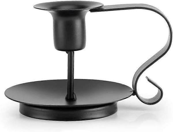 Candlesticks Black Candle Holders, Wrought Iron Candle Holders, Wedding, Dinner, Party Decorations Candle Holders, 2pcs