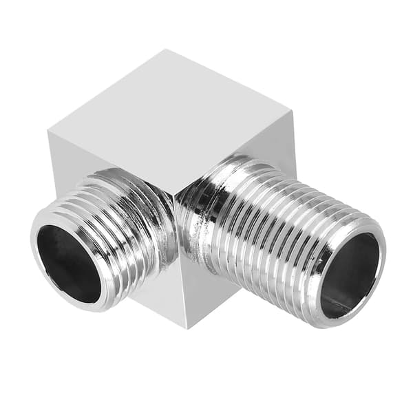 Solid Brass Chrome Finish Square Hand Shower Outlet Angle Valve Concealed Wall Mounted
