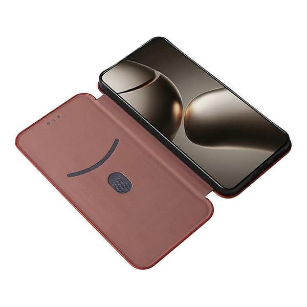 Compatible Case for Xiaomi 15T Pro, Carbon Fiber Texture, Drop-proof PU Leather Phone Case