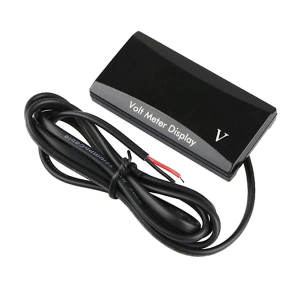 12V SPEC Digital LED-display Voltmeter Bil Motorcykel Spänningspanelmätare Röd