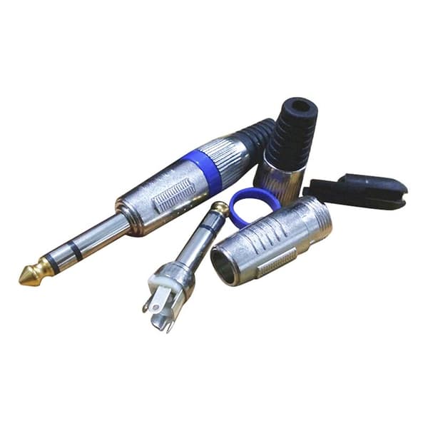 15 stk 6,35 mm lydjackplugg 6,5 jackforsterker mikrofonjack 1/4 tomme hann til RCA hunnjackplugg