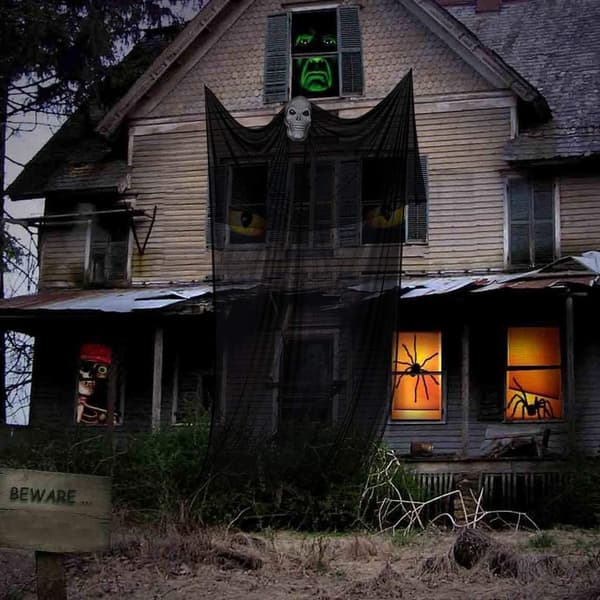 Halloween hængende spøgelse Halloween dekorationer DIY flyvende spøgelse KLB