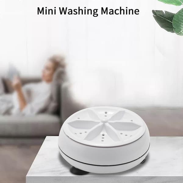 Mini Washing Machine Portable Ultrasonic Dishwasher With USB Powered For Personal Laundry Camping RV Travel