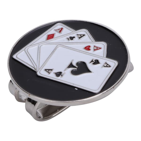 Magnetic Golf Cap Hat Visor Clip Ball Marker Accessory (Poker)