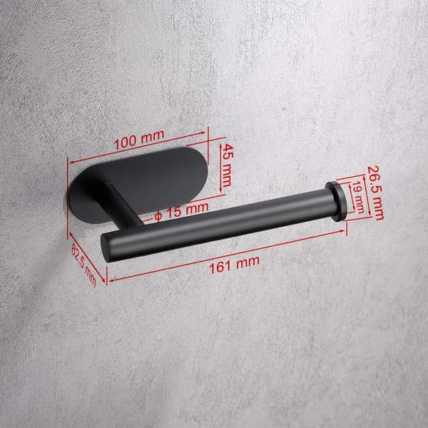 Toiletpapirholder, vægmonteret, 304 rustfrit stål