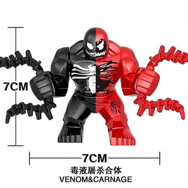 18 stk. Spiderman Venom Minifigur Byggeklodser Actionfigurer Sæt