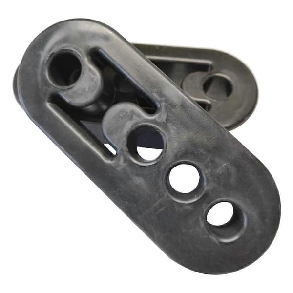 2x Eksoslyddemper Hengerør Universal Bil Gummi 4 Hull Isolatorfeste