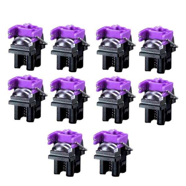 10 kpl Razer Clicky Optical Purple -kytkimiä, näppäimistötarvikkeet Yo [db]