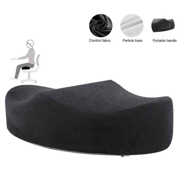 Memory Foam Sittdyna Ergonomisk Stolsdyna Bekväm Hållningsstöd Kudde För Hemmakontor Grå Grey