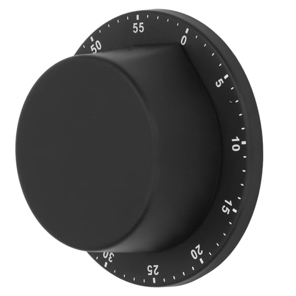 Køkken mekanisk timer 304 rustfrit stål magnetisk sugekok madlavning timer ur sort