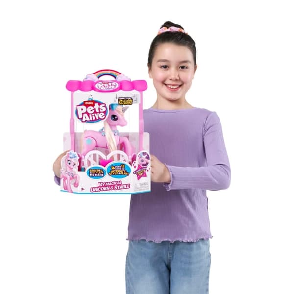 Zuru Pets Alive Min Magiska Enhörning och Stall_TF Multifärg 1 Multifärg 1