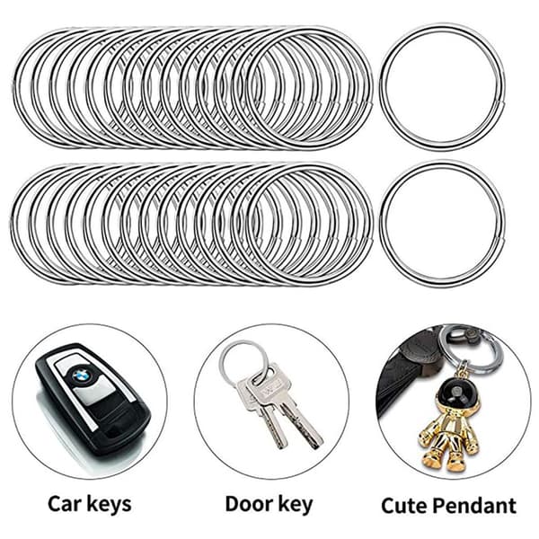Thursday April 30th Round Flat Rings Set Metal Split Ring Sta KLB