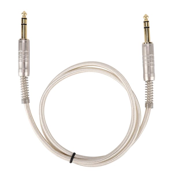 Forgyldt 6,35 mm han til han adapter Stereo forlænger lydkabelstik (1M)